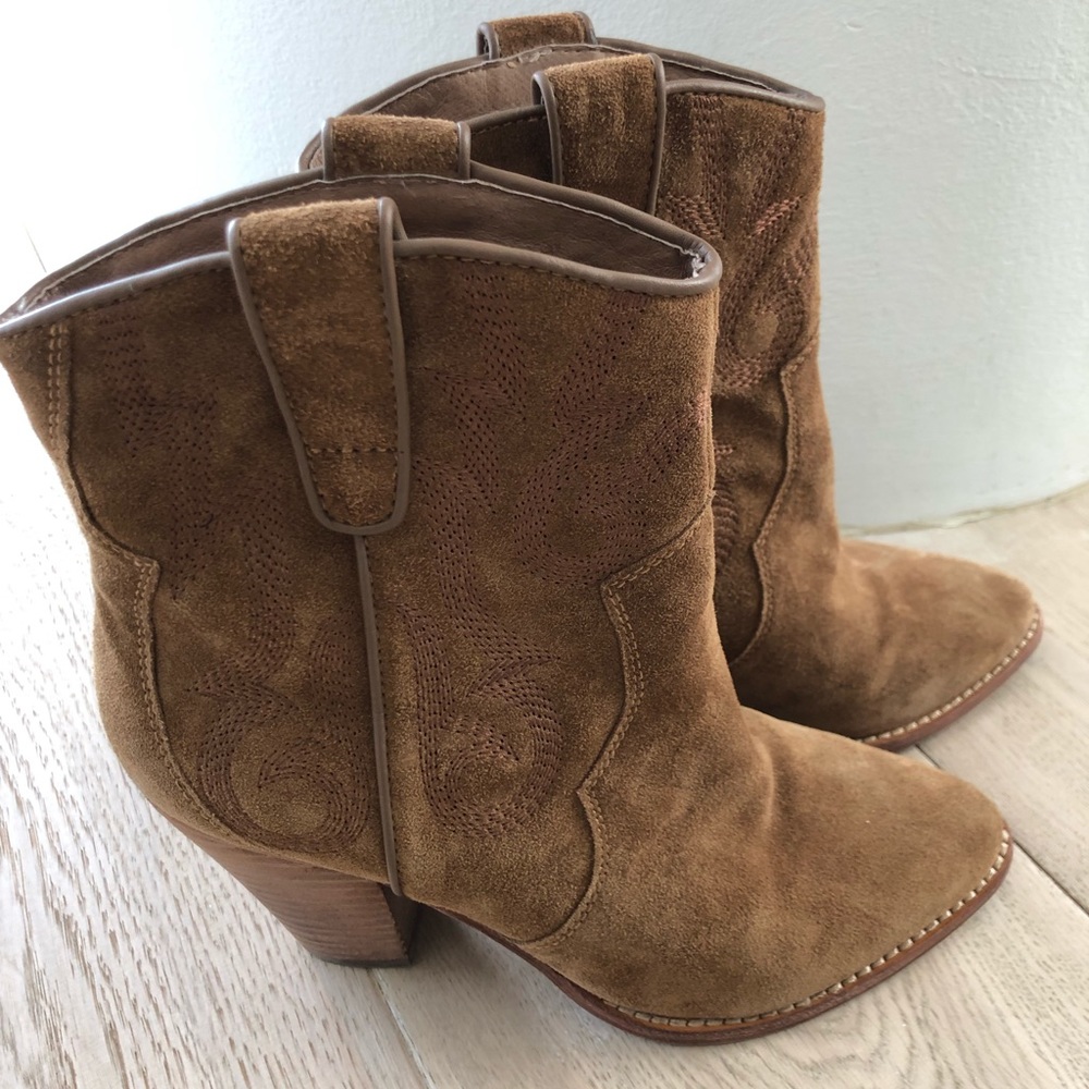 Ash Suede Mini Cowboy Boots